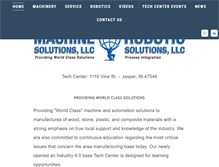 Tablet Screenshot of machinesolutionsllc.com